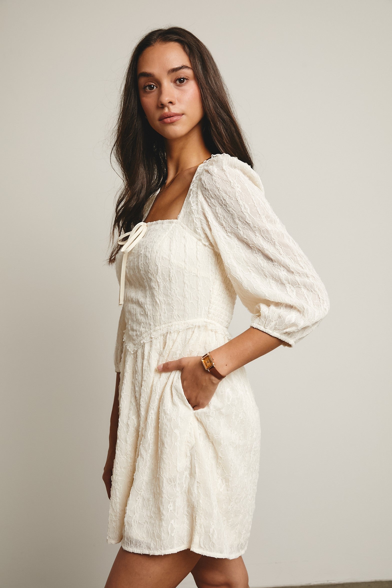 Gwen Dress Cream