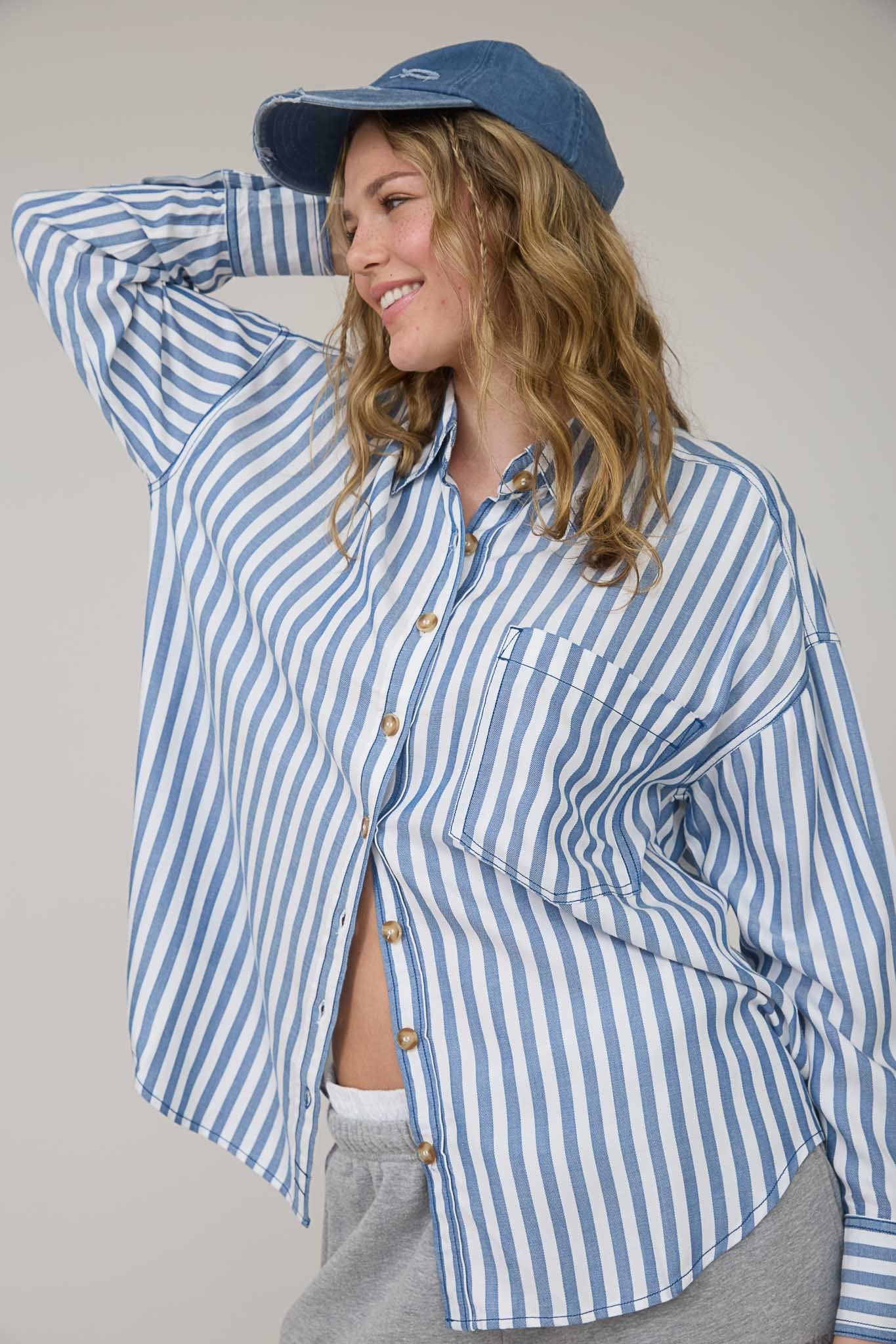 Flint Button Down Blue