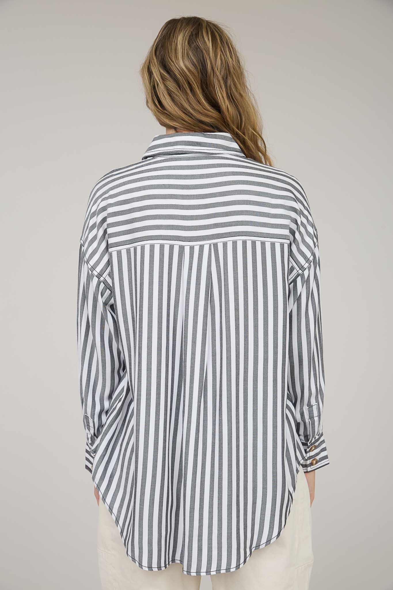 Flint Button Down Black