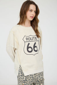 Route 66 Long Sleeve Knit Top