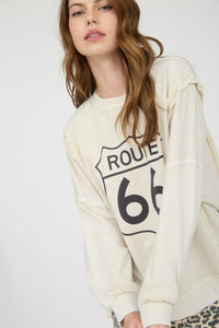 Route 66 Long Sleeve Knit Top