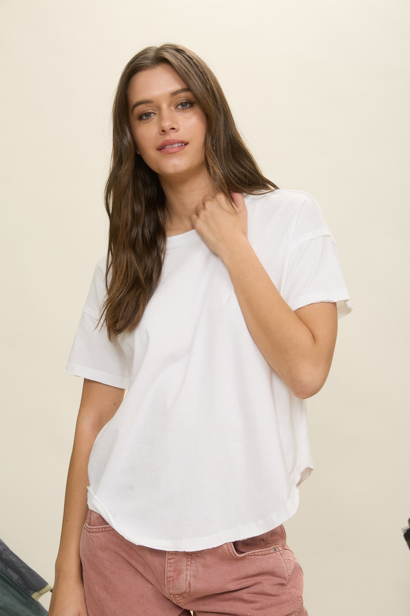 Raw Cut Classic Tee White