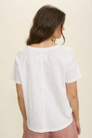 Raw Cut Classic Tee White