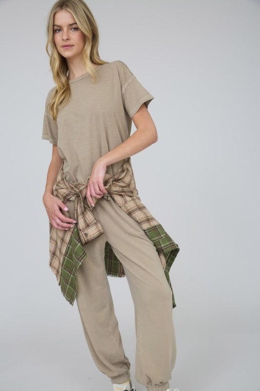 Raw Cut Classic Tee Mocha