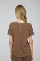 Raw Cut Classic Tee Brown
