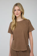 Raw Cut Classic Tee Brown