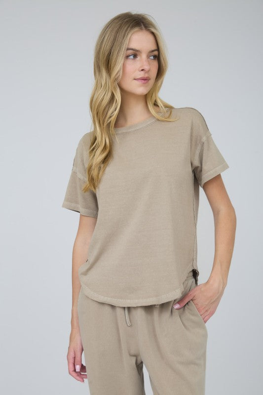 Raw Cut Classic Tee Mocha