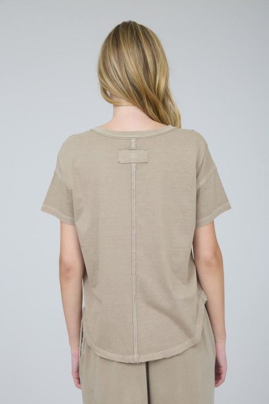 Raw Cut Classic Tee Mocha