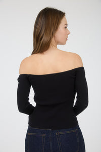 Haze Split Front Knit Sweater