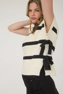 Gentry Short Sleeve Sweater Cream