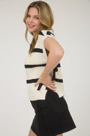 Gentry Short Sleeve Sweater Cream