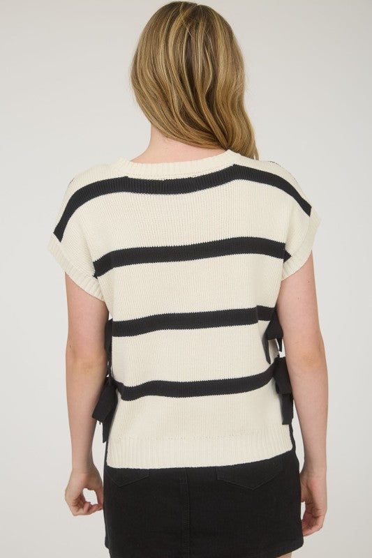 Gentry Short Sleeve Sweater Cream