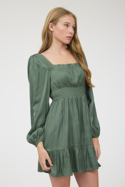 Gallaway Dress Moss Green