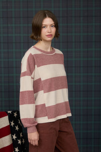 Sonia Knit Top Burgundy