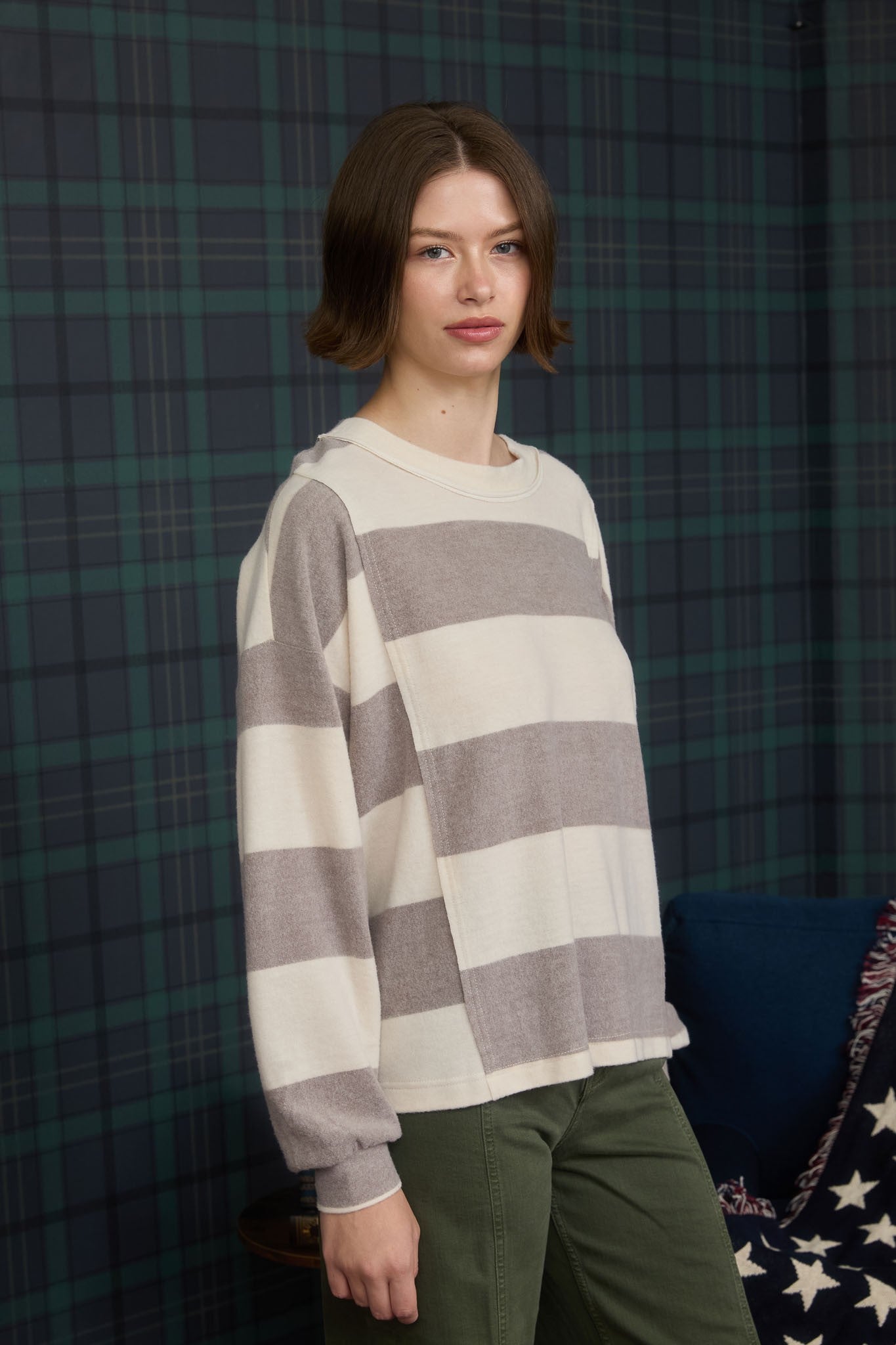 Sonia Knit Top Charcoal