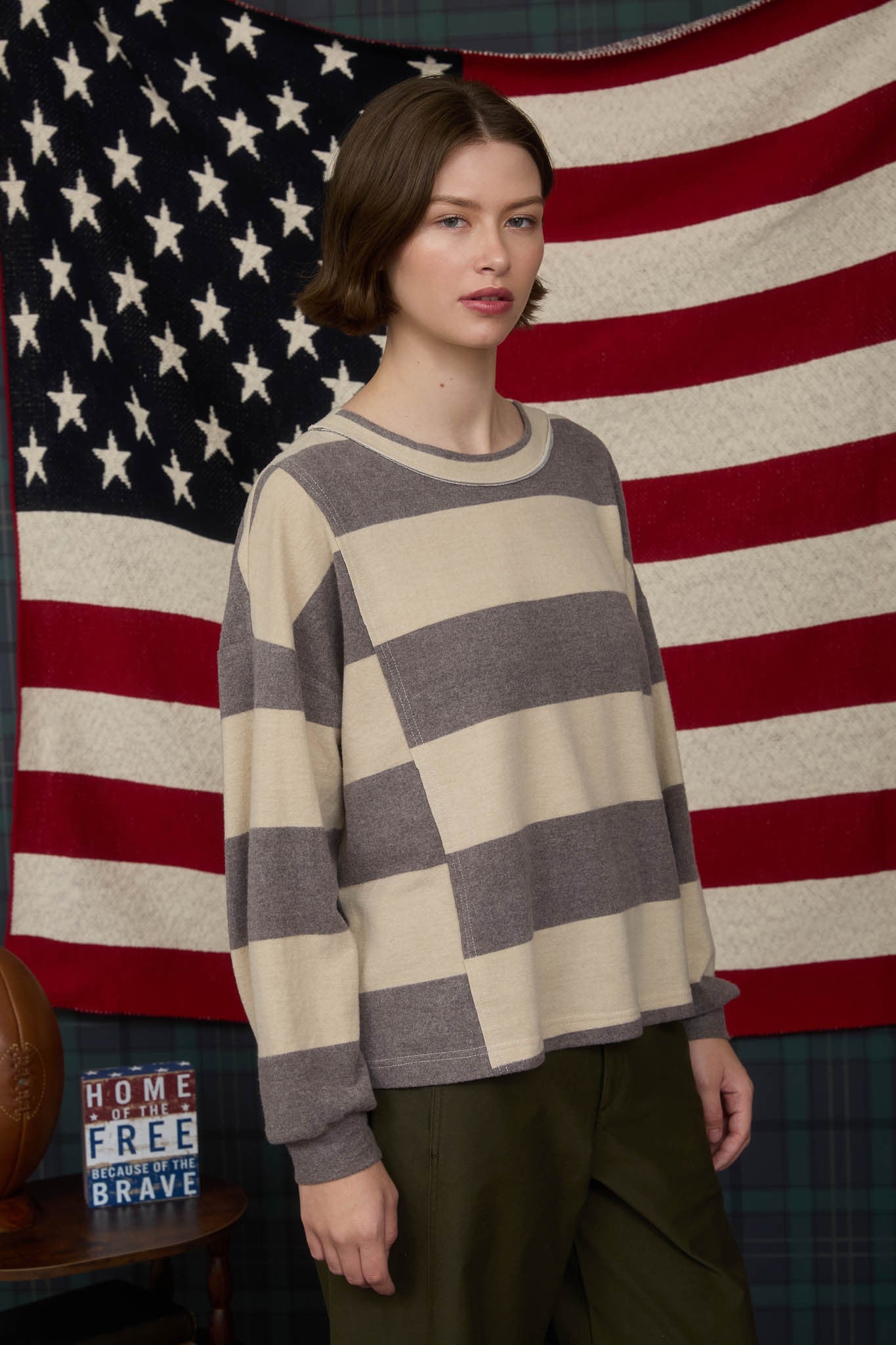 Sonia Knit Top Charcoal