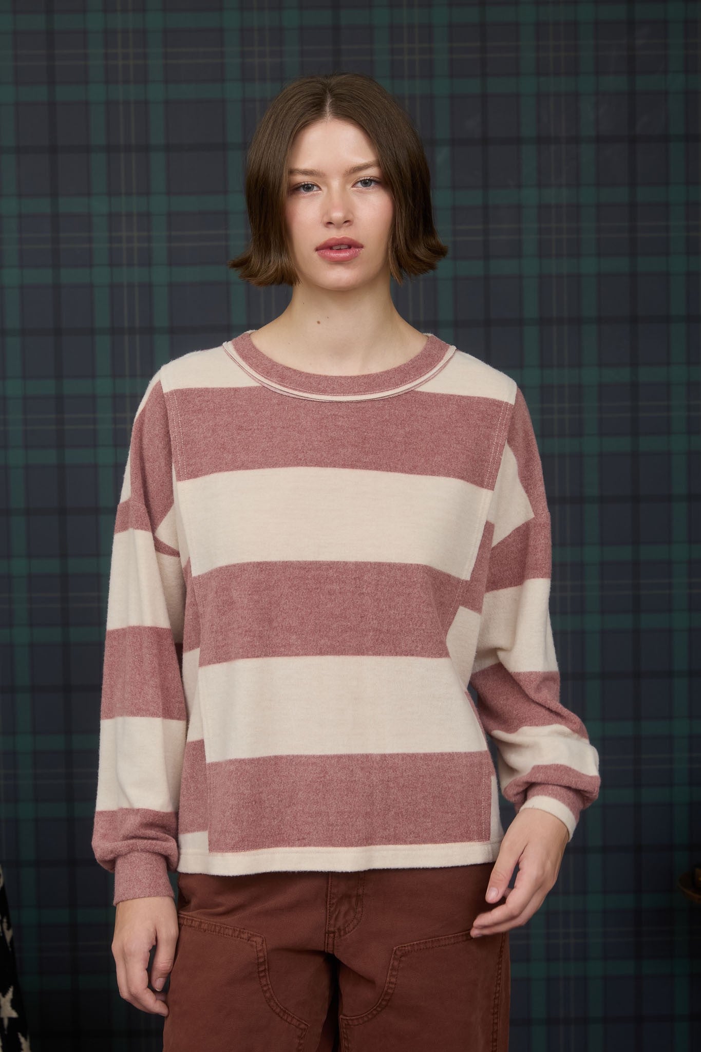 Sonia Knit Top Burgundy