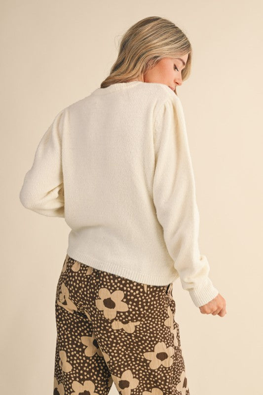 Polly Cardigan Ivory