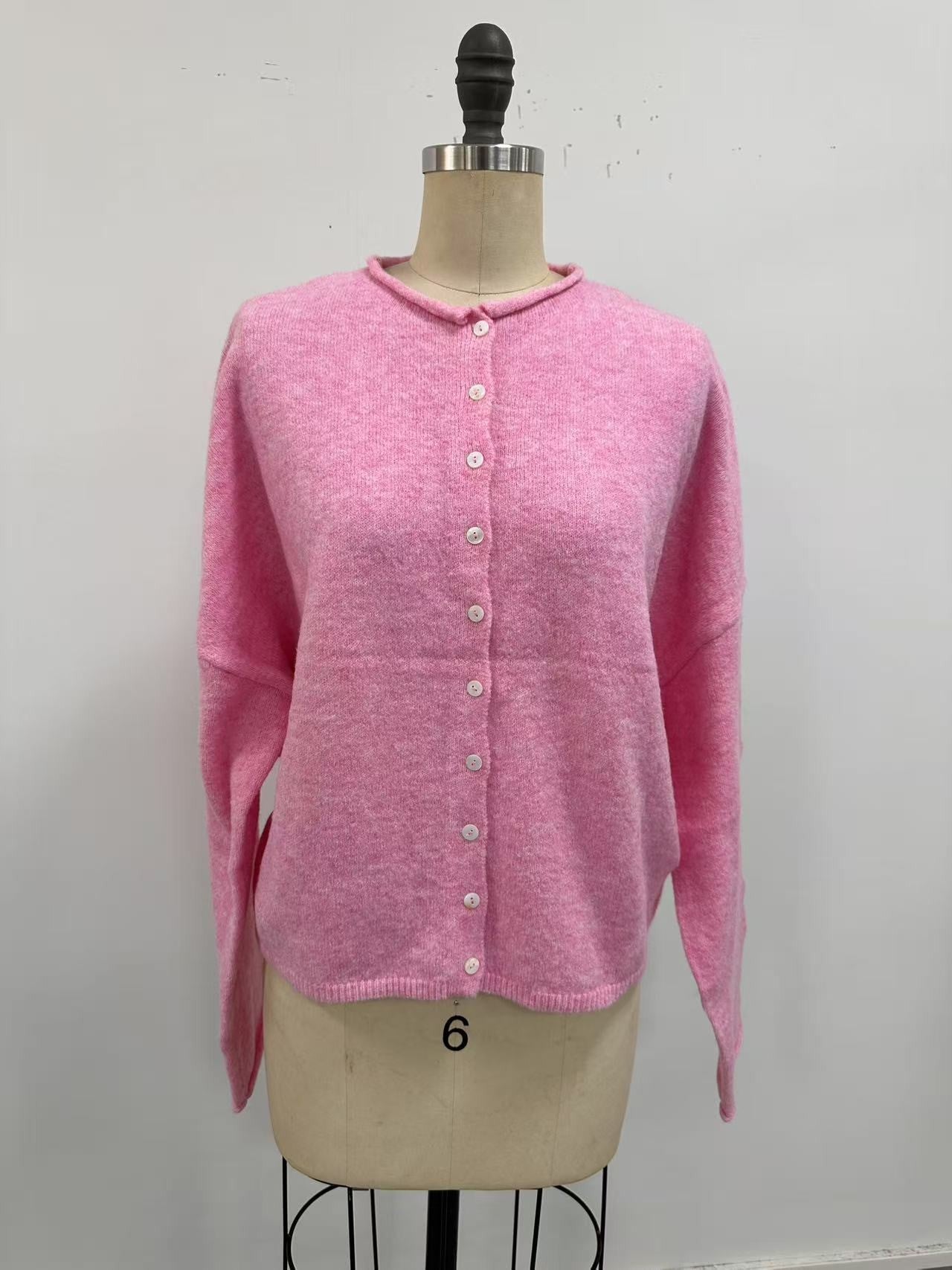 Piper Cardigan: Pale Pink