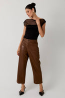 Winter Romance Top Black