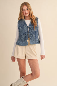 Poppy Lane Printed Vest