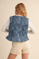 Poppy Lane Printed Vest