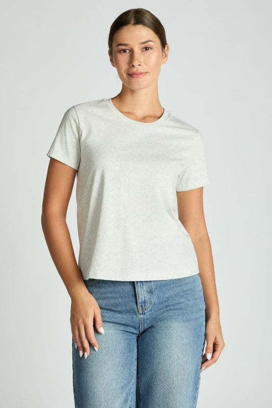 Classic Cotton Tee Light Grey