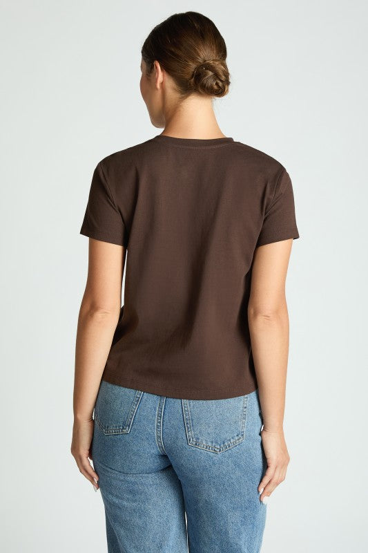 Classic Cotton Tee Chocolate