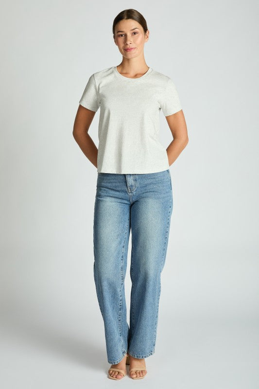 Classic Cotton Tee Light Grey