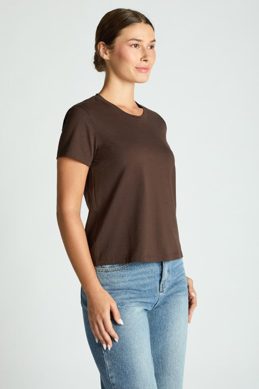 Classic Cotton Tee Chocolate