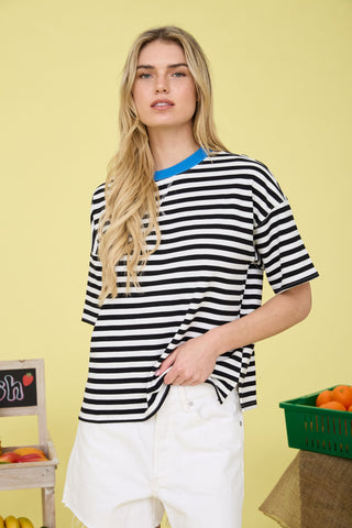 Rally Stripe Colorblock Tee