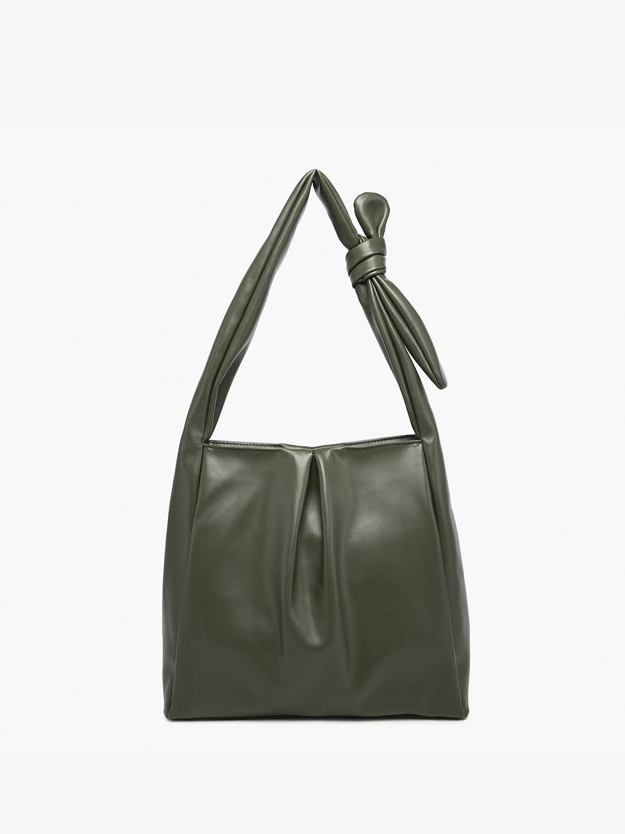 Jolene Pleated Hobo: Olive