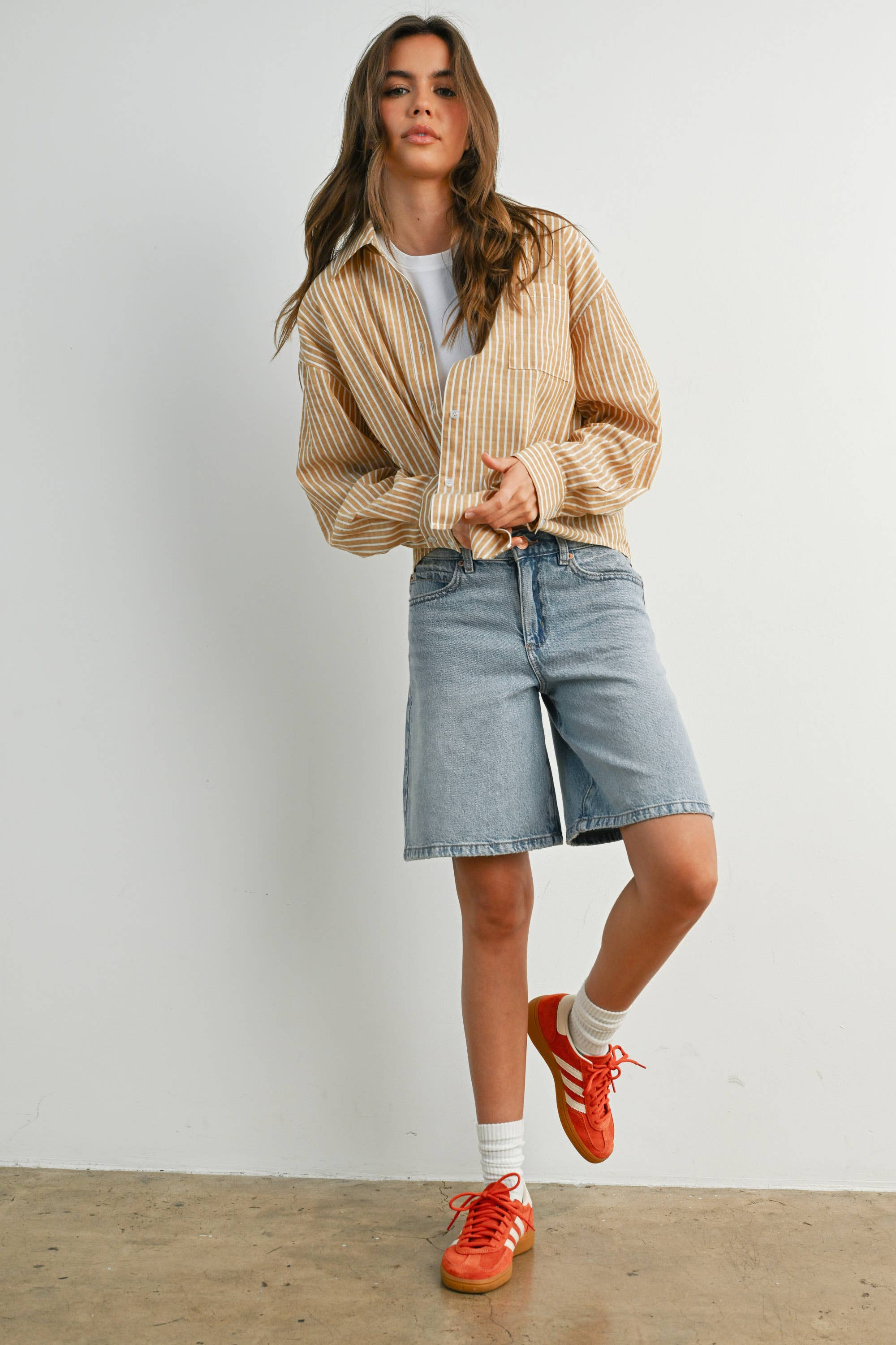 Beth Button Up Camel