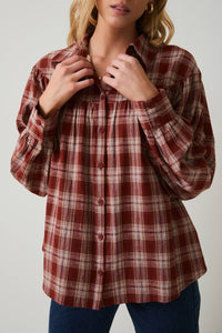 Lynn Plaid Top