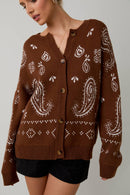 Brown Sugar Bloom Cardigan