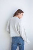 Light Grey Piper Cardigan: Light Grey