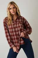 Lynn Plaid Top