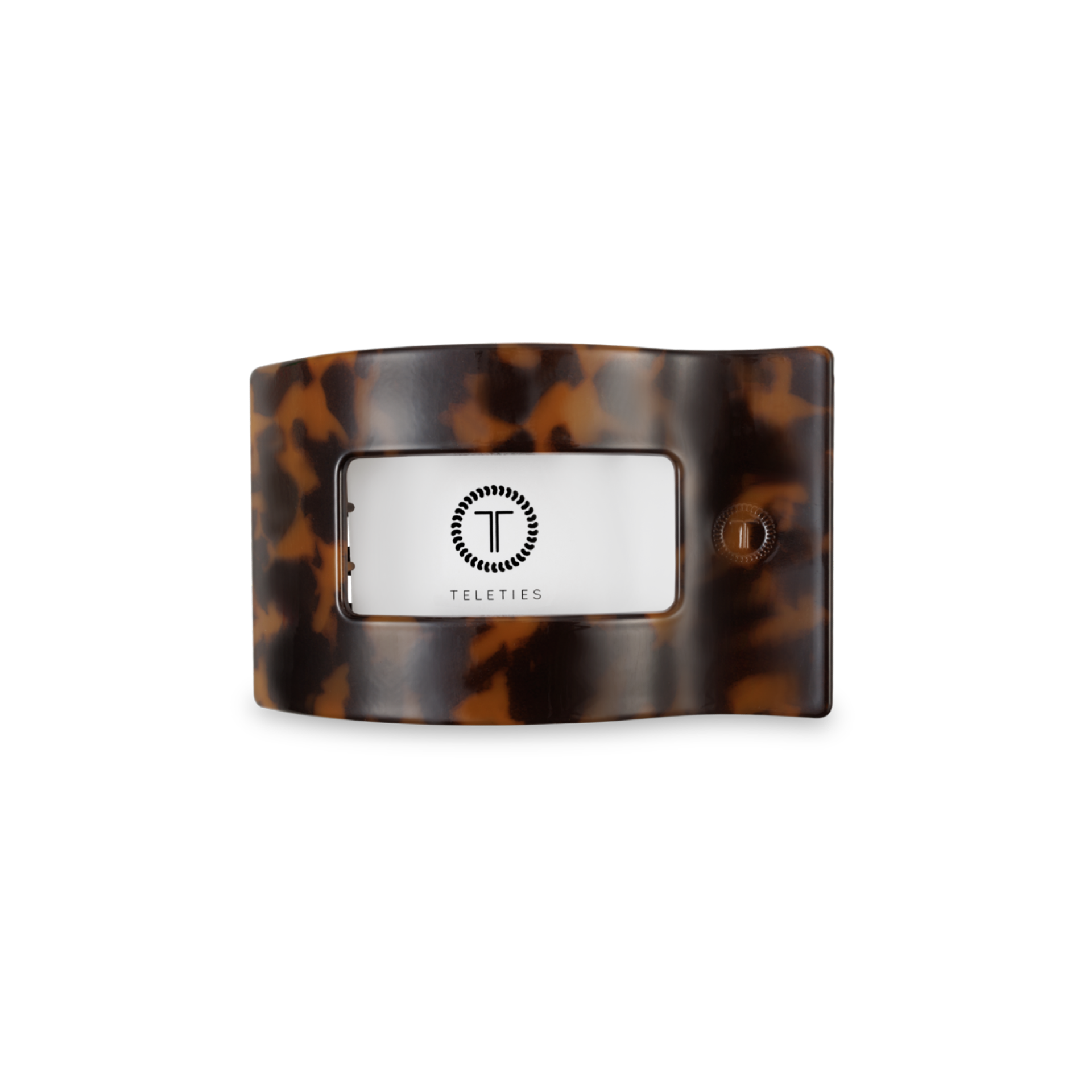 Flat Rectangle Hair Clip | Small | Tortoise