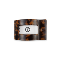 Flat Rectangle Hair Clip | Small | Tortoise