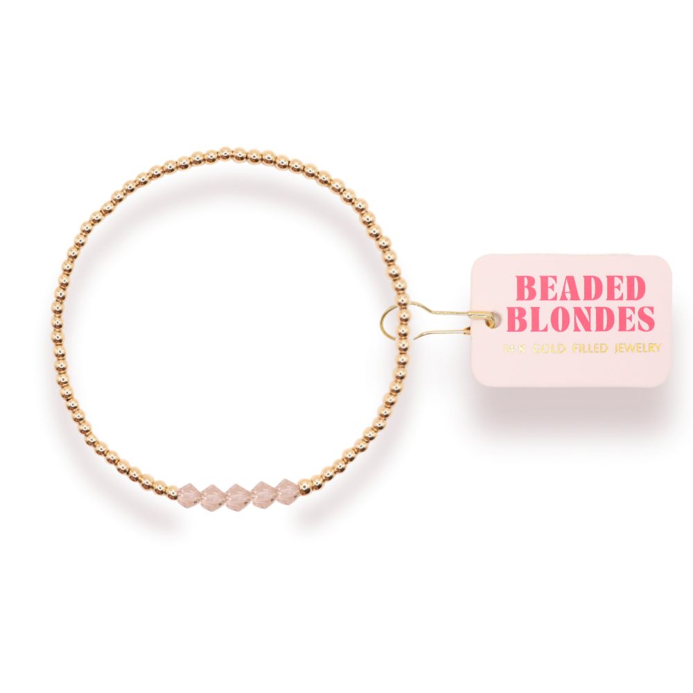Champagne Kim Bracelet: Standard 6.75 inch