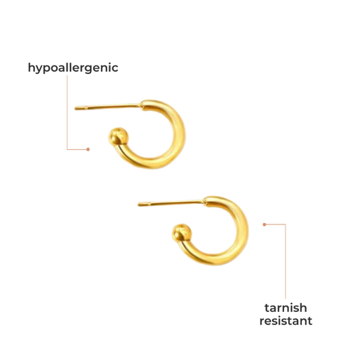 Kansas City Chiefs #87 Tight End Huggie Hoop Earrings