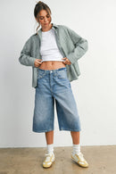 Beth Button Up Green