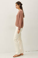 Essential Raglan Chestnut