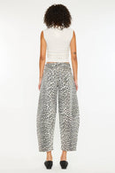 Savannah Leopard Horeshoe Jean