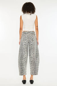 Savannah Leopard Horeshoe Jean