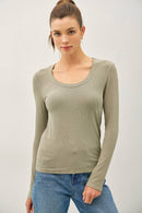 Essential Long Sleeve Light Teal