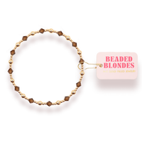 Cocoa Brown June Bracelet: Standard 6.75 inch