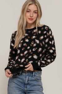 Lila Leopard Sweater