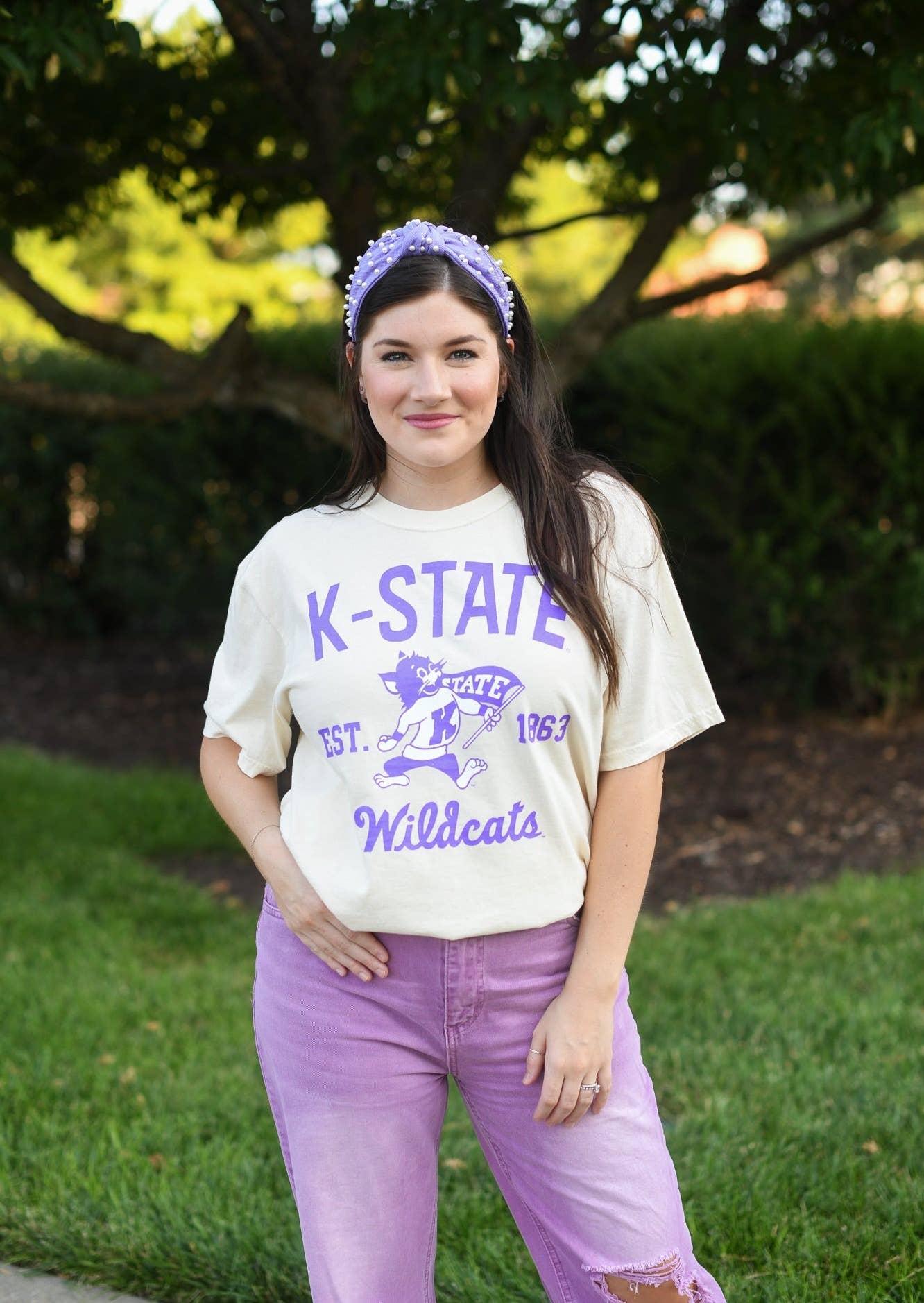 Kansas State - Vintage Willie Ivory Tee