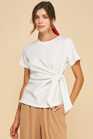 Areum Knot Top Off-White